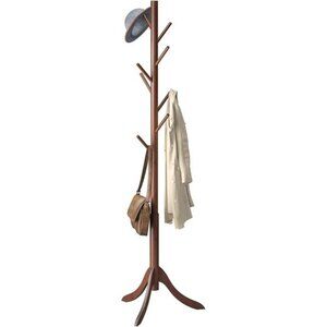 Coat Rack Freestanding, Coat Stands Entryway, Bamboo Coat Rack Hat Hanger 8